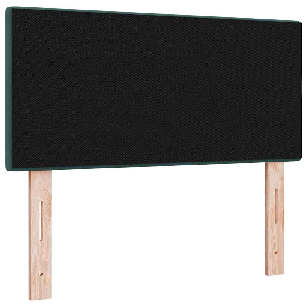 Headboard with LED Strip Lights Adjustable Green 90 cm Velvet
